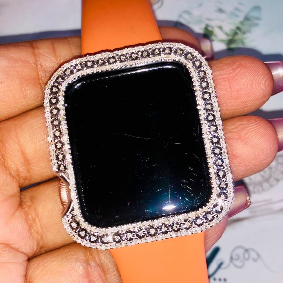 7 series 45m Apple Watch genuine REAL DIAMOND Case NOT CZ best Christmas gift - Picture 10 of 11